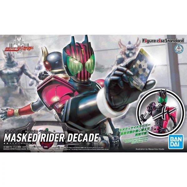 Mô hình lắp ráp Masked Kamen Rider Decade Figure-Rise Standard Bandai 4573102607751 tặng base