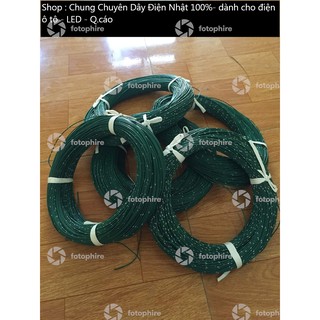 Dây điện nhật 0,85 ly 100m xanh đậm, chuyên cho điện ô tô