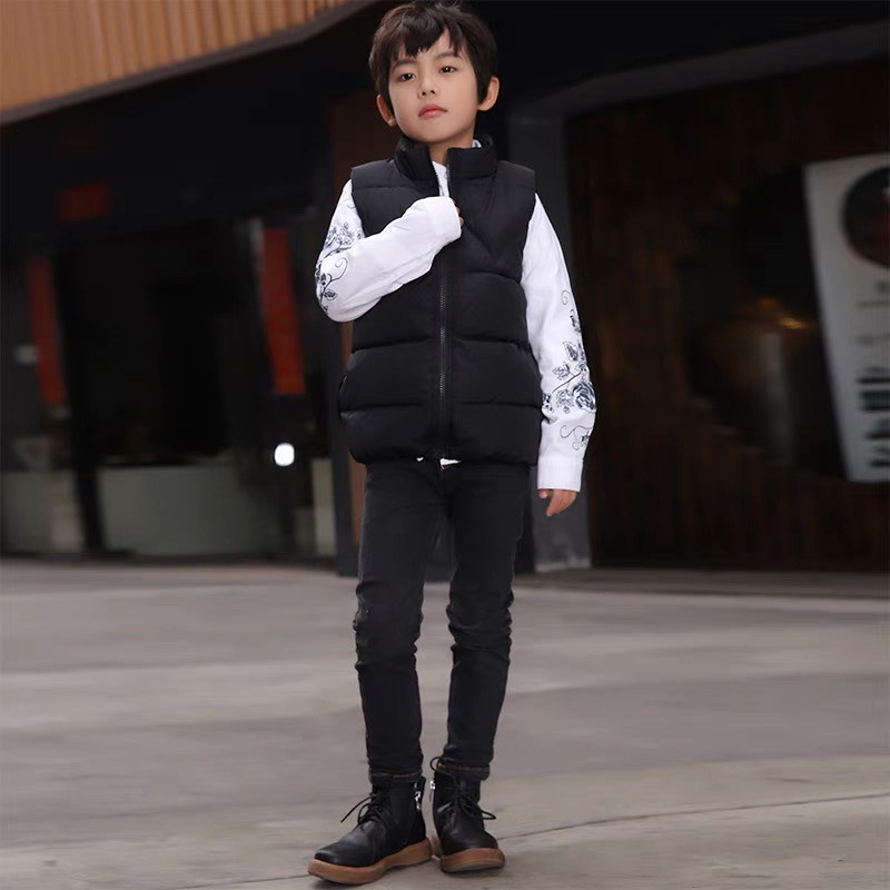[Giá sốc 11-25kg] Áo phao gile cổ trụ  hàng quảng châu cao cấp cho bé trai bé gái Mã A2