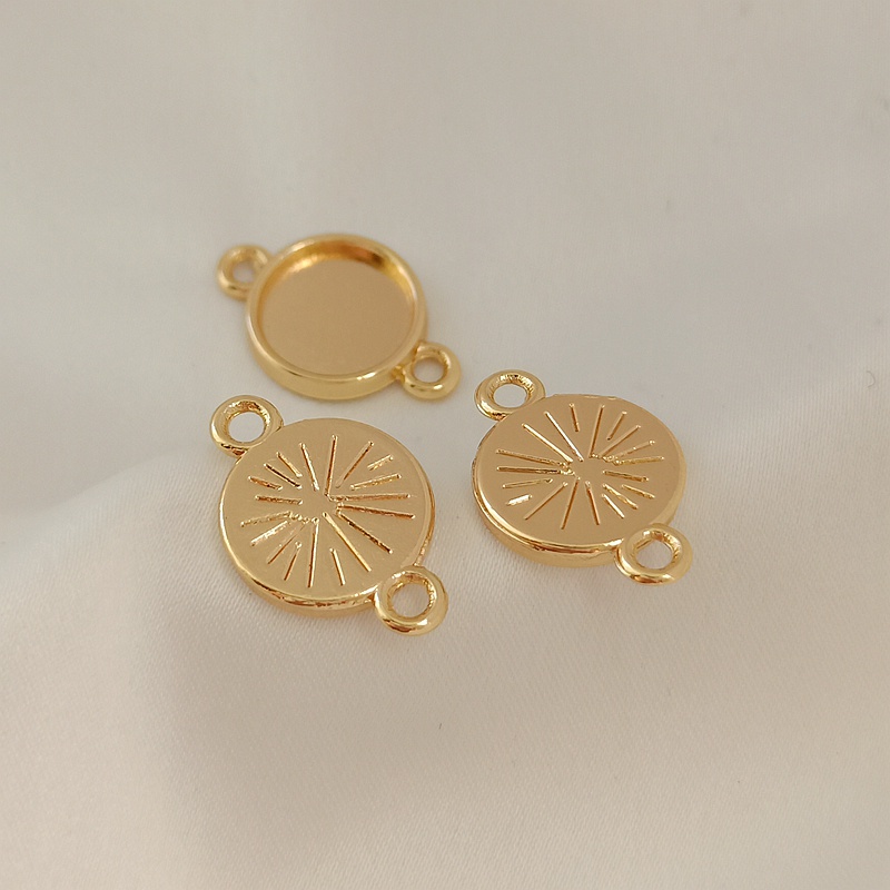 Khay Treo Nhẫn Bằng Đồng 14K Màu Vàng Kim Kèm Khay Để Đá Quý