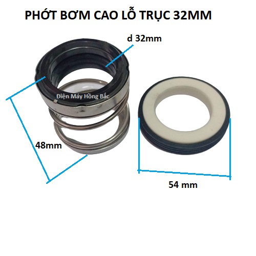 Phớt bơm nước lò xo cao trục 32mm