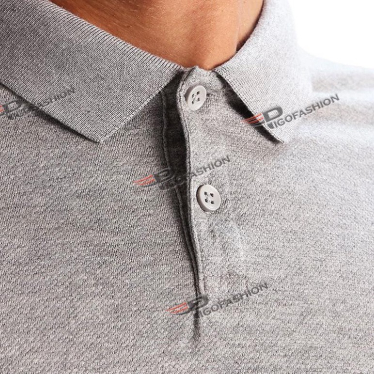 Áo Thun Polo Cổ Bẻ Dài Tay Ghi Xám Tirano Fashion - Tpg09 (Xám) Còn Hàng New ˇ | BigBuy360 - bigbuy360.vn