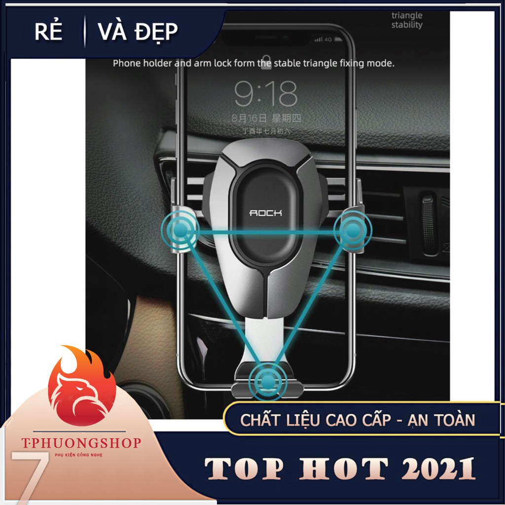 Giá đỡ điện thoại cửa gió oto xe hơi Gravity air Vent car mount Pro chính hãng Rock