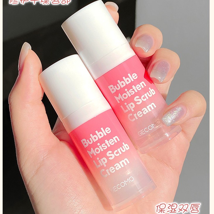 Tẩy da chết môi sủi bọt herorange Gecomo dưỡng ẩm tiện dụng 12g YR
