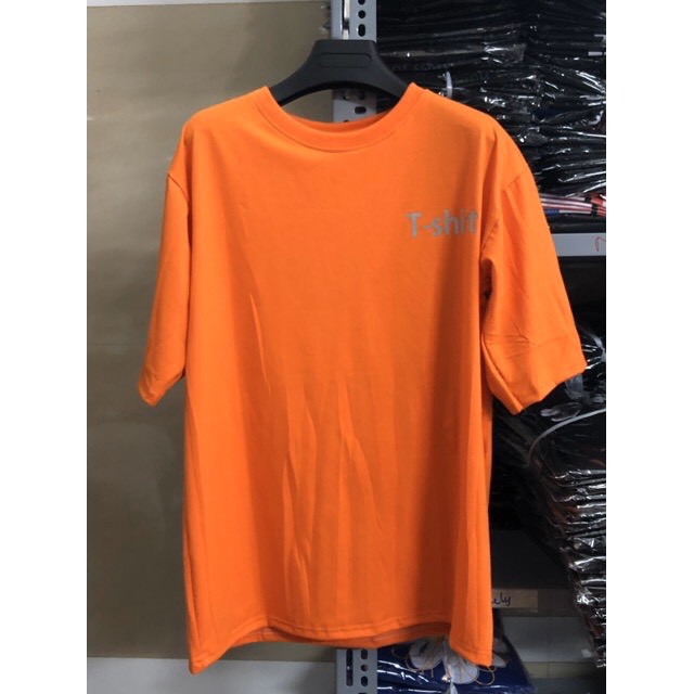 Áo Thun PHẢN QUANG STAFF (đen, cam) - Áo thun tay lỡ form rộng Unisex 38-65kg Nam Nữ [ẢNH THẬT]