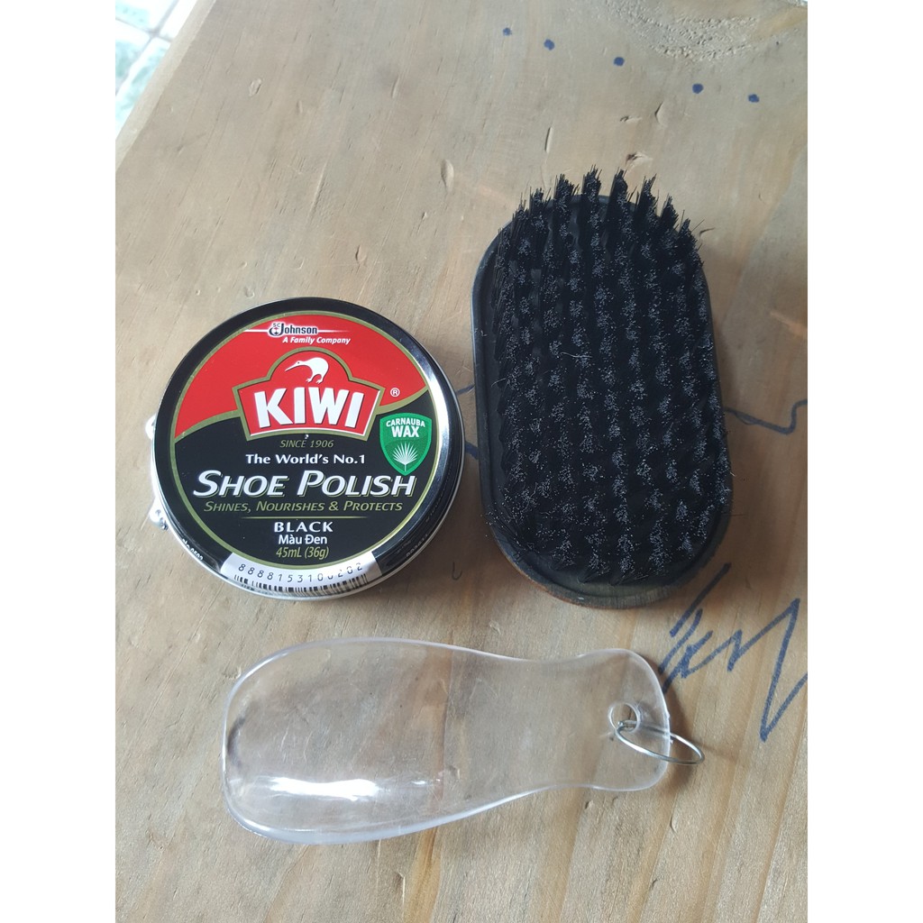 COMBO 1 XI ĐÁNH GIÀY KIWI , 1 BÀN CHẢI, 1 ĐÓN GIÀY.