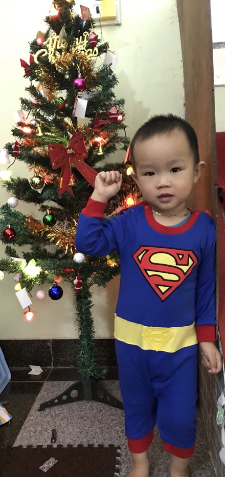 Bộ body siêu nhân super man cho bé 6
