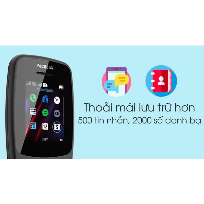 Điện thoại NOKIA 105&106 hàng chính hãng full box hỗ trợ nghe gọi pin trâu độ bền siêu cao