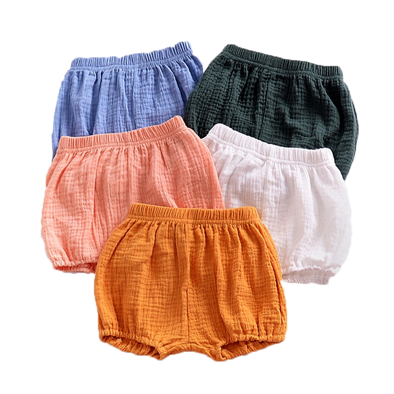 Quần Short Cotton Lanh Cho Bé Gái Sơ Sinh