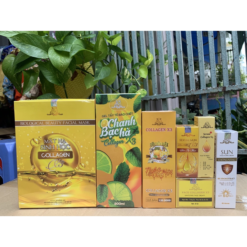 Combo Kem Face Collagen X3 Luxury + Serum Colagen X3 công ty Mỹ phẩm Đông Anh