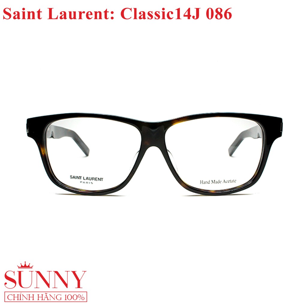 Gọng kính nam nữ thời trang Saint Laurent Classic14J chính hãng, bảo hành toàn quốc