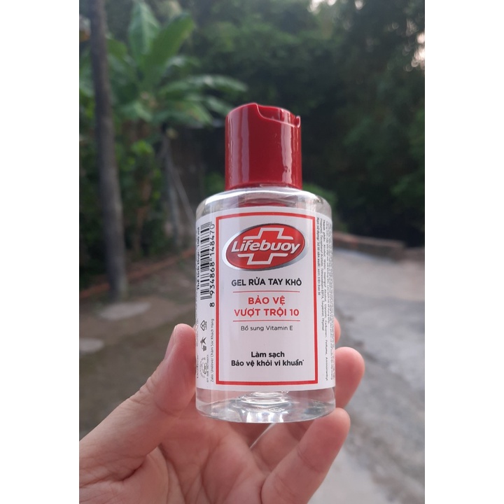 (100ml) Gel rửa tay khô Lifebuoy bảo vệ vượt trội 10