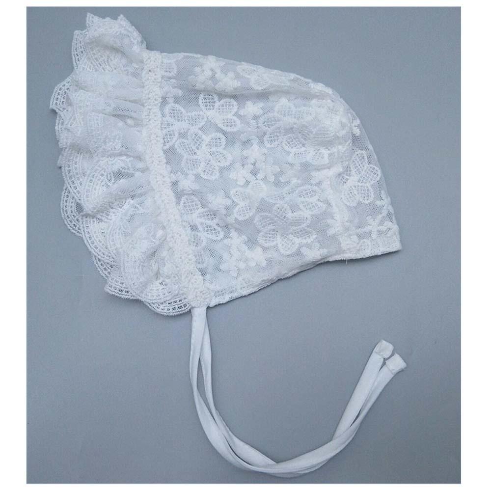Mũ Cotton Phối Ren Dễ Thương Cho Bé