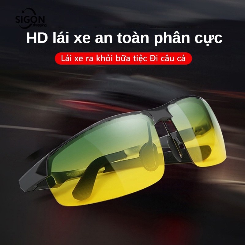 Kính Mát Phân Cực Lái Xe Ban Ngày Và Đêm Chống Chói