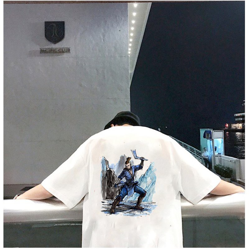 Áo thun unisex độc lạ Samurai form rộng vải dày mịn 2019T1872