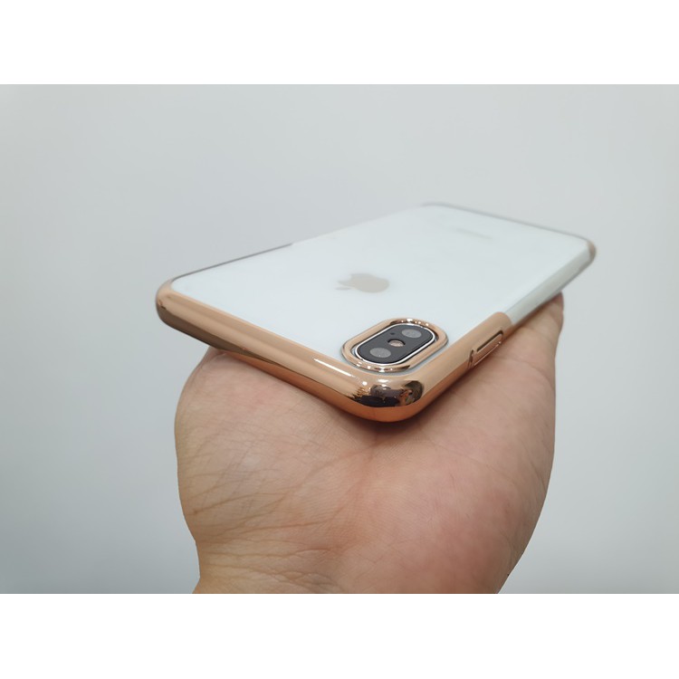 Ốp lưng trong suốt viền si màu Baseus Glitter Case cho IPhone XS Max/IPhone X - Huco Việt Nam