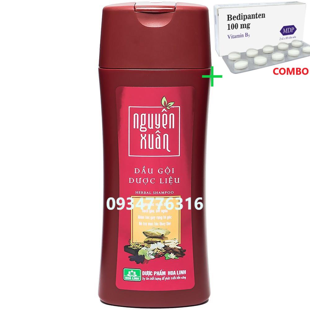 Combo Bedipanten 100mg +  ✅ Dầu Gội Dược Liệu Nguyên Xuân 200ml