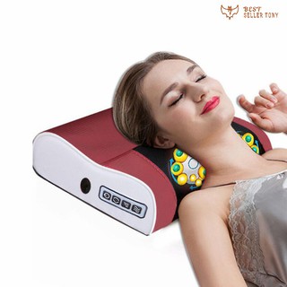 Gối massage đầu cao cấp trị liệu chống đau đầu thẳng cột sống