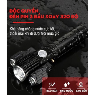 Đèn pin 3 pha chống trộm siêu sáng Supper Light