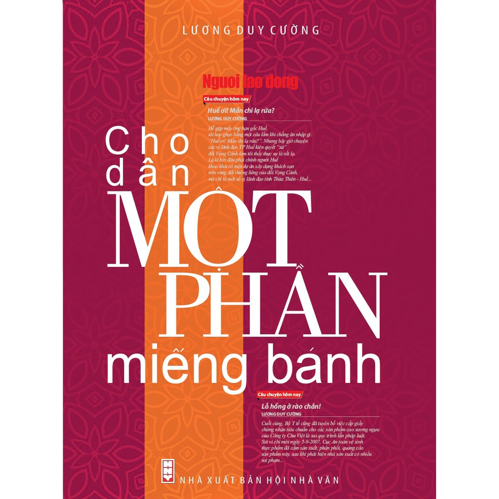Sách - Cho Dân Một Phần Miếng Bánh