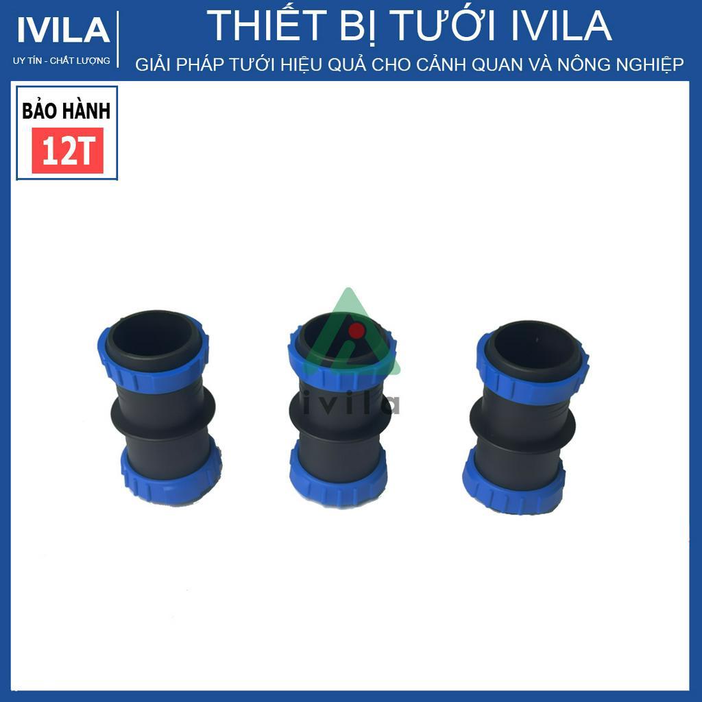 Nối ống phun mưa phi 27mm/34mm - Chất liệu nhựa cao cấp độ bền cao