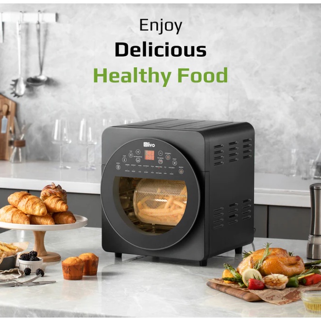 Nồi Chiên Không Dầu OLIVO AF15 Thương Hiệu Mỹ, 16 Chức Năng, Dung Tích 15L, Công Suất 2000W - Hàng Chính Hãng