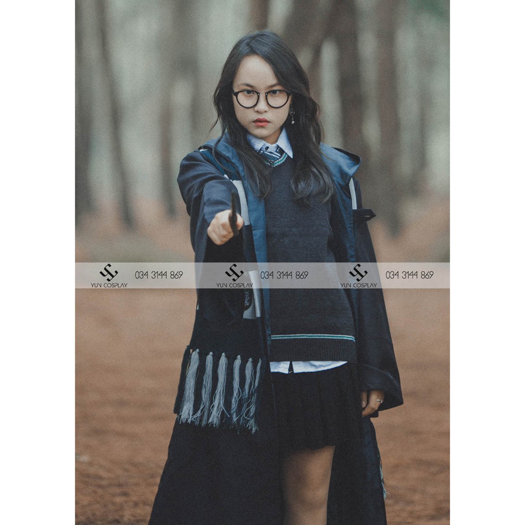 Áo choàng Harry Potter Gryffindor Slytherin Ravenclaw Hufflepuff