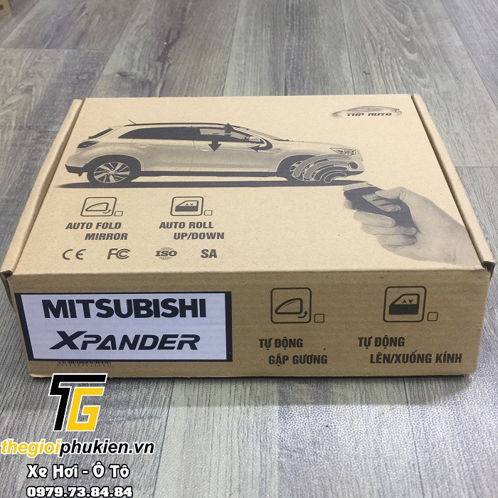 Bộ lên xuống kính tự động cắm jack zin dành cho xe Mitsubishi Xpander/Triton/Mirange/Pajero Sport