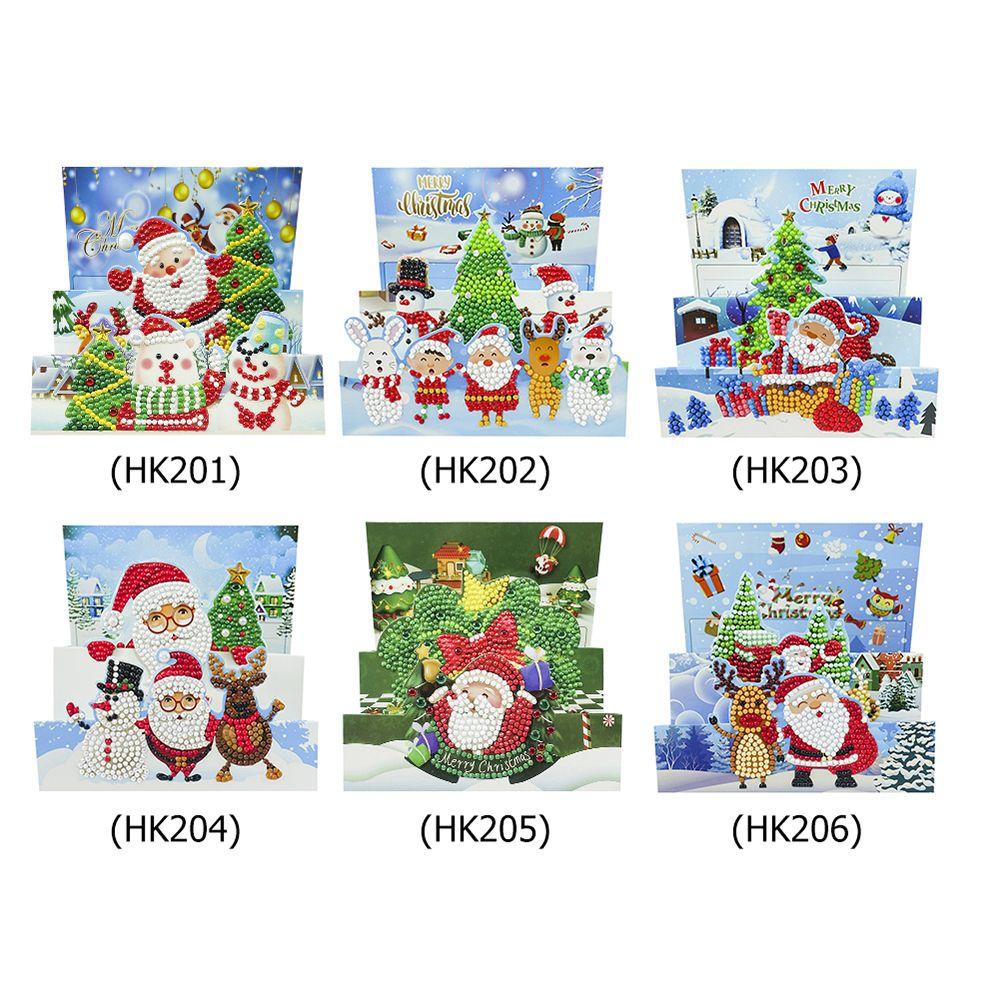 LAY Tranh Đính Đá 5D Tự Làm Hình Ông Già Noel Trang Trí Nhà Cửa