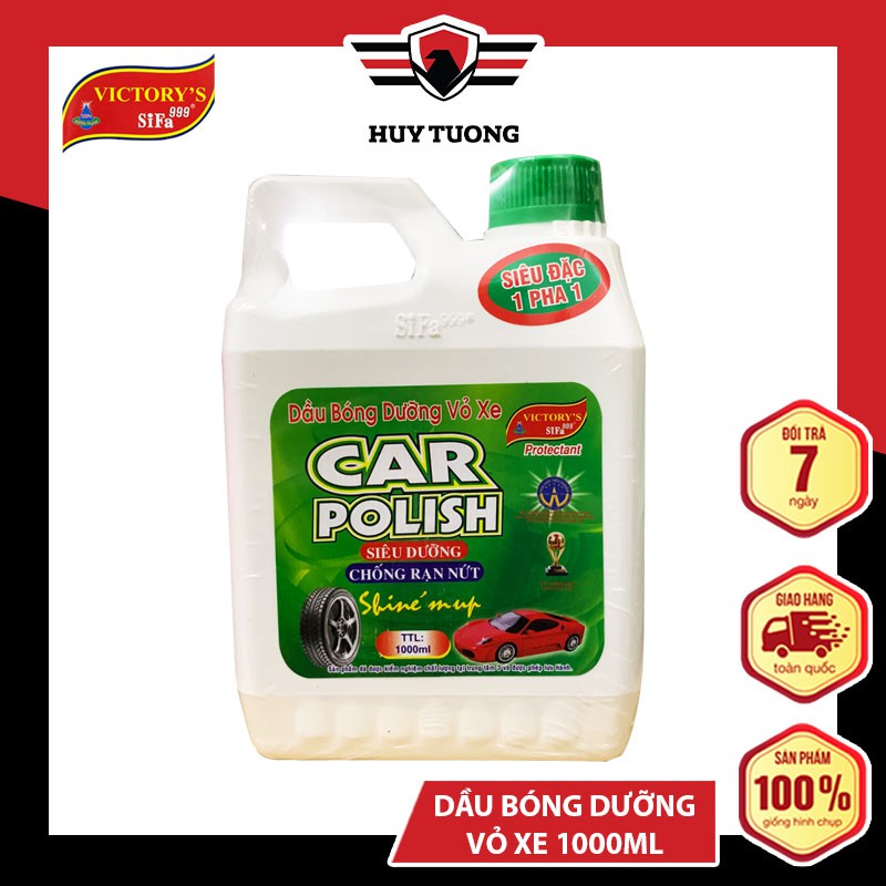 DẦU BÓNG DƯỠNG VỎ XE 🚚 FREESHIP 🚚 Dầu bóng dưỡng vỏ xe Victory's Sifa999 CAR POLISH chống rạn nứt 900ml - Huy Tưởng