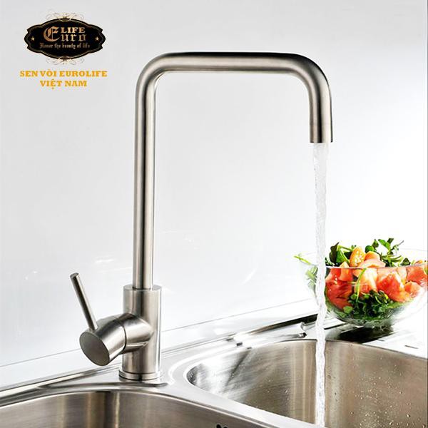 Vòi rửa chén Inox SUS 304 Eurolife EL-T001