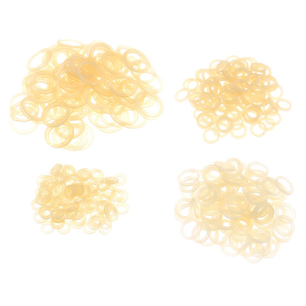 Bộ 5 Túi Có 500 Vòng nhựa Đeo Răng Giả Với 5 Kích Cỡ 3.5oz