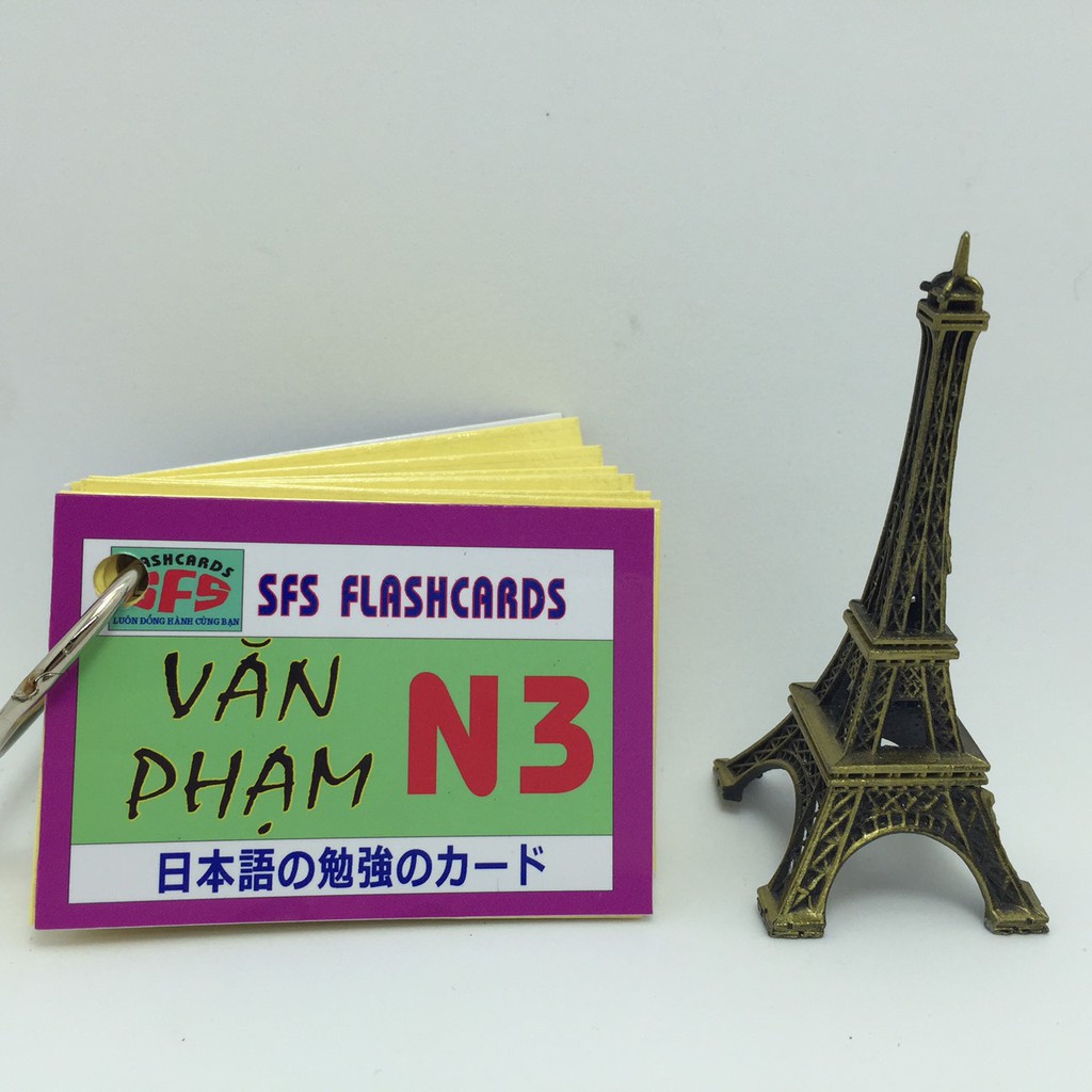 [RẺ VÔ ĐỊCH] Bộ Thẻ Học Tiếng Nhật Văn Phạm N3 – 1 xấp, SFS Flashcard