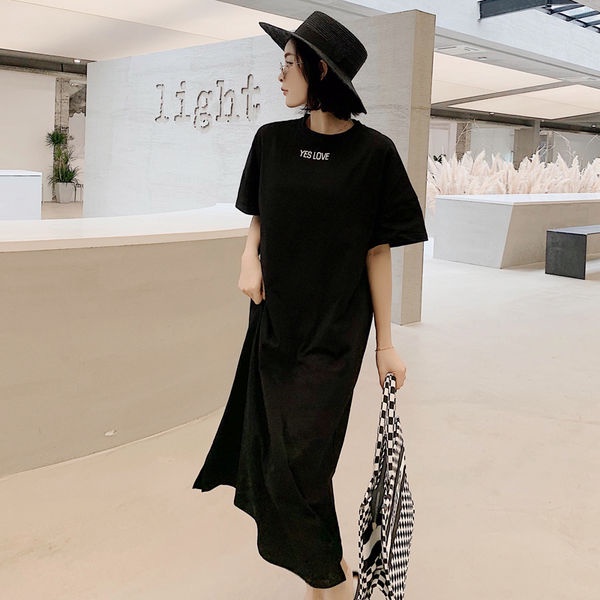 JSC Đầm Ngủ Dài Qua Gối Tay Ngắn Phong Cách Hàn Quốc Thời Trang Mùa Hè Xinh Xắn Cho Nữ