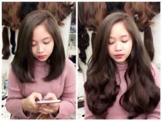 Tóc giả kẹp U 3/4 đầu