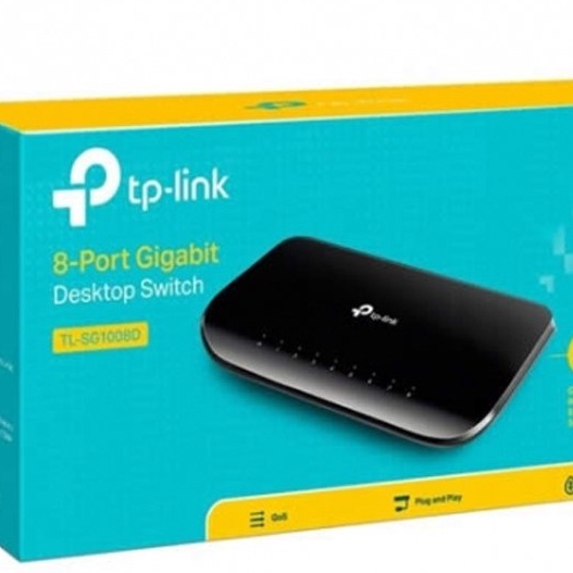 [Hỏa tốc - HN] Bộ chia tín hiệu mạng 8 cổng, Switch TP-Link TL-SG1008D 8 port Gigabit