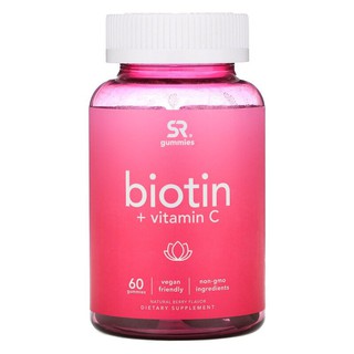 [CÓ BILL] Biotin + Vitamin C DẠNG GUM THƯƠNG HIỆU Sports Research [DATE 6.2022]