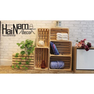 THÙNG BOX GỖ PALLET ĐA NĂNG📌Freeship📌HẢI NAM DECOR SIÊU TIỆN LỢI BỀN ĐẸP BG
