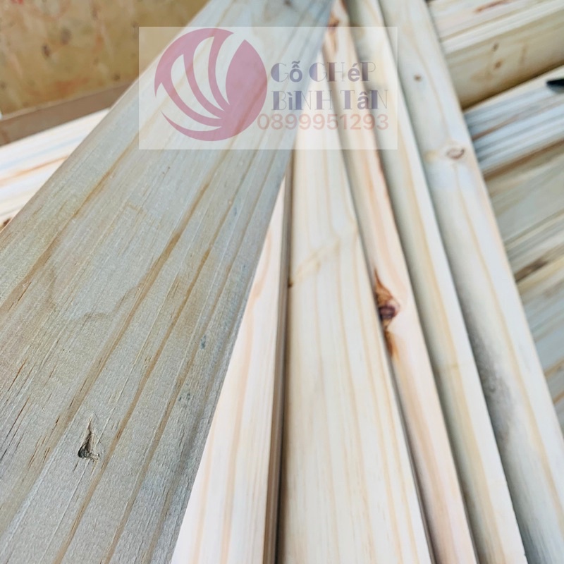 Gỗ thông pallet bào 4 mặt r9,5cm *d60cm*dày1,5cm