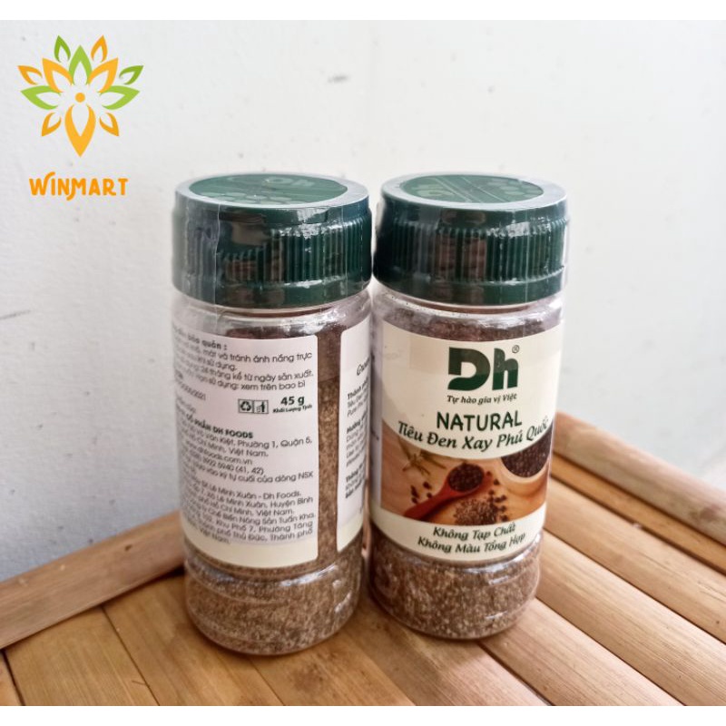 TIÊU ĐEN XAY PHÚ QUỐC Dh Foods SIZE NHỎ 45g