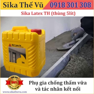 Sika - Phụ gia chống thấm - Sikalatex TH (can 5 lít) SIKA THẾ VŨ