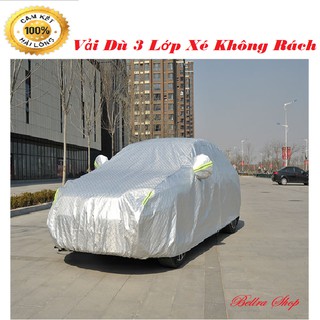 Bạt Phủ Xe Ô Tô Xe Hơi 3 Lớp Chống Nóng , Chống Mưa , Chống Cháy ,Chống Xước 5 chỗ 7 Chỗ Tráng Bạc Cao Cấp