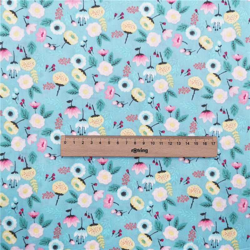 Vải cotton 25 X 25Cm In Họa Tiết Đa Dạng Trang Trí