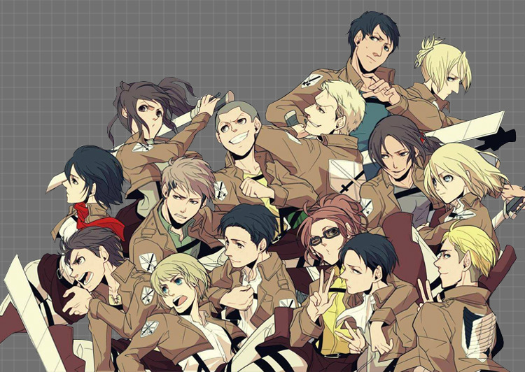 Áo Thun Tay Ngắn In Hình Anime Attack On Titan