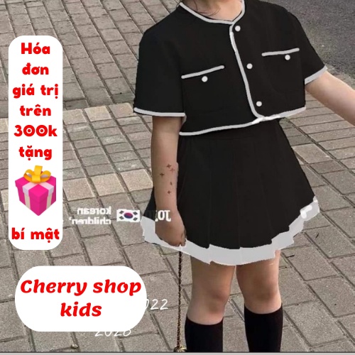 Set bộ bé gái, set váy điệu tiểu thư cho các bé gái từ 1,5-8 tuổi Cherry Đà Nẵng