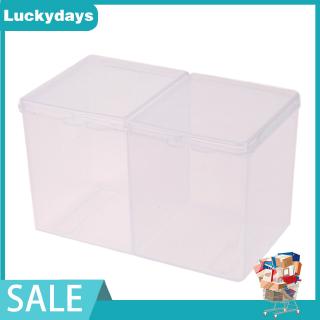 Hộp đựng bông gòn tẩy trang bằng nhựa trong suốt