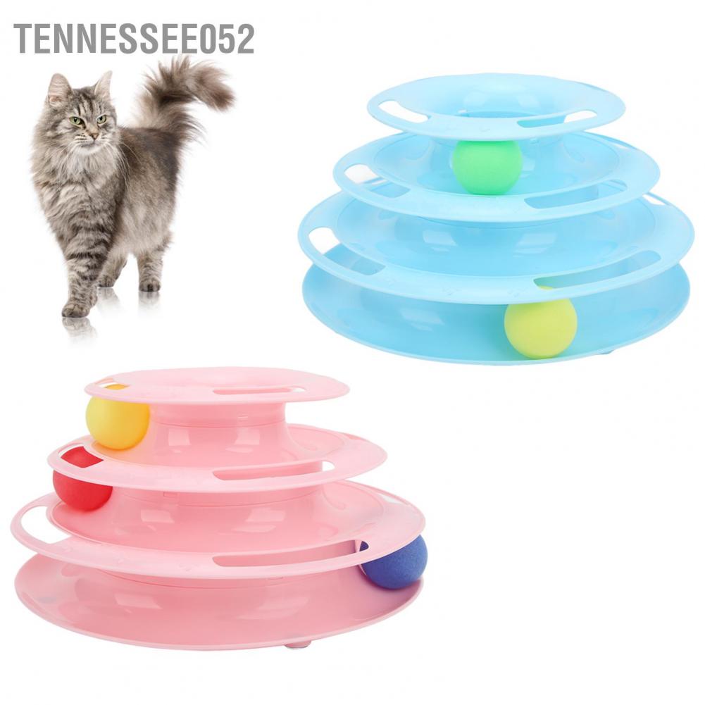 Hàng Sẵn Đồ chơi cho Mèo - tháp banh/bóng 3 tầng Đồ chơi Tháp bóng cho mèo 3 tầng Mèo săn đuổi và tập thể dục【Tennessee052】