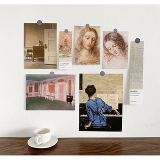 SET POSTCARD DECOR 7 TẤM MIX - Mici Decor