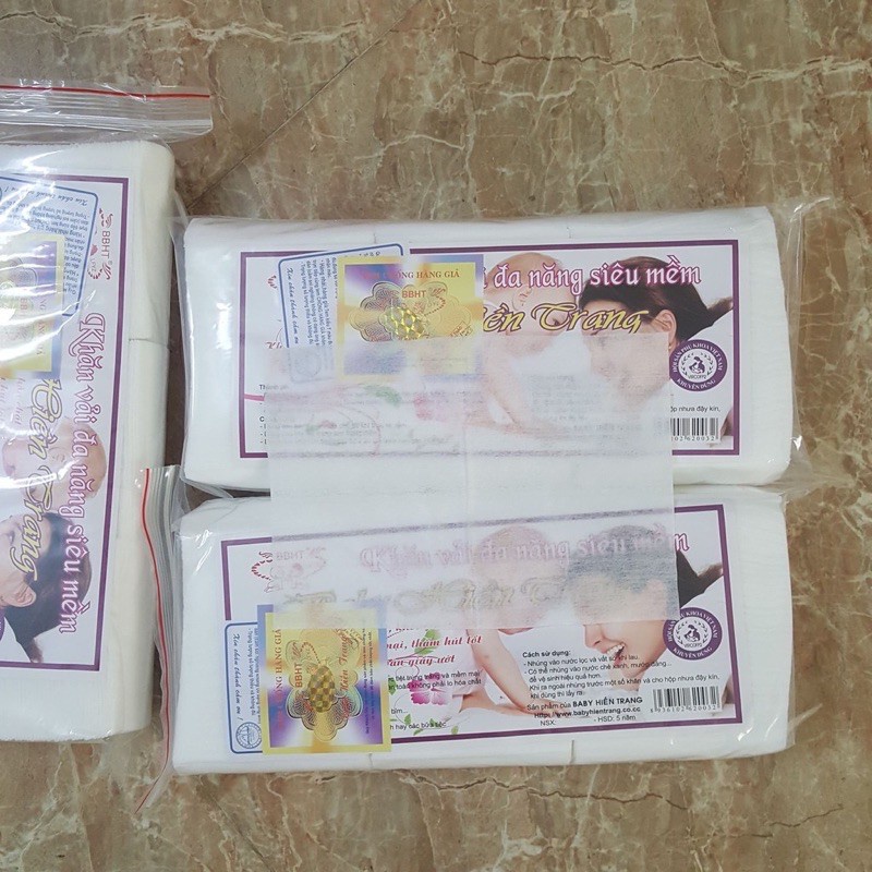 Sỉ 10 gói khăn vải khô đa năng Hiền Trang