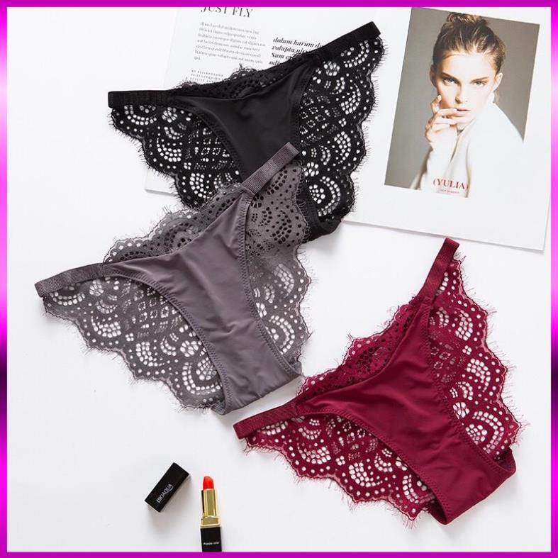 Quần lót nữ quần chíp nữ phối ren sexy gợi cảm sexy - QL02 ( Inbox shop chọn màu )